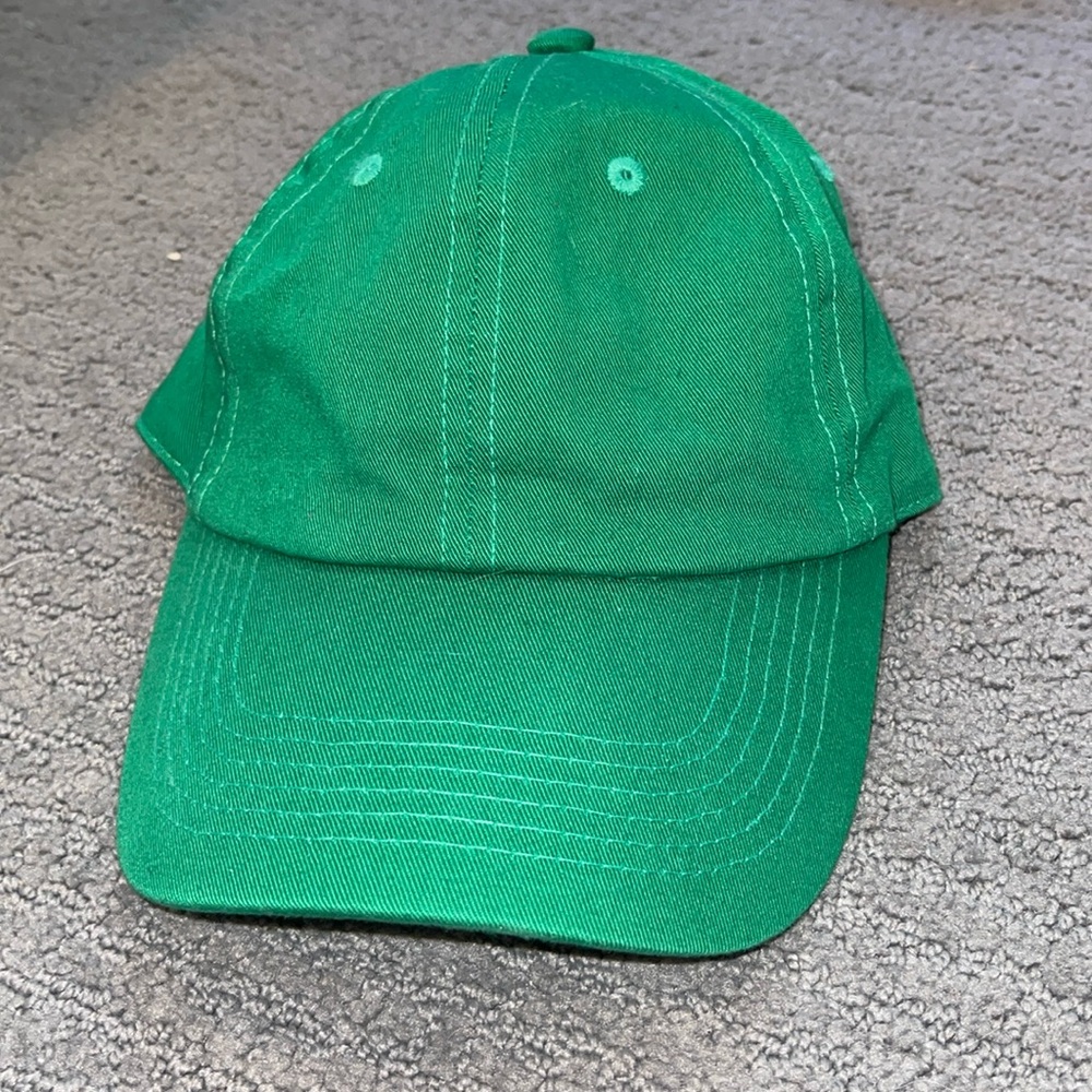 basic green hat